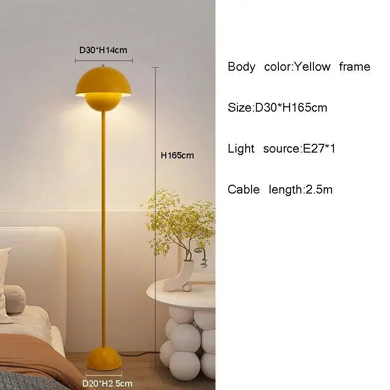 Simple Modern Cream Style High Quality Bud Led Floor Lamp Table Light Desk Lamp With E27 Changeable Bulb For Bedroom Living Room